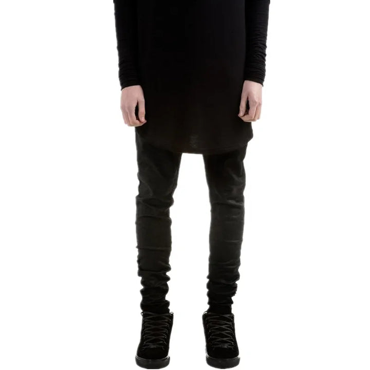 Black Ripped Skinny Jeans Hip Hop