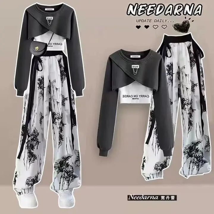 Korean Design Long-Sleeved Women's Set