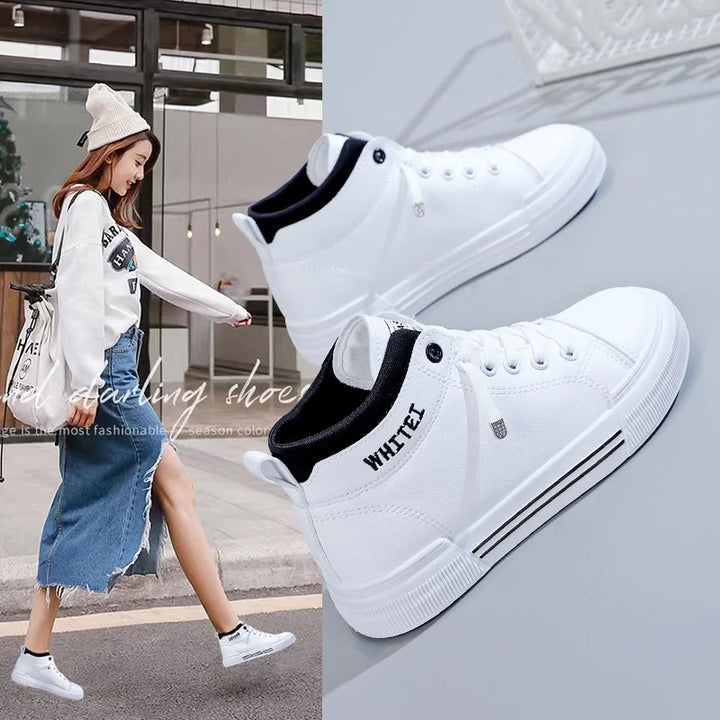 Women's High-Top Breathable Fashion Sneakers