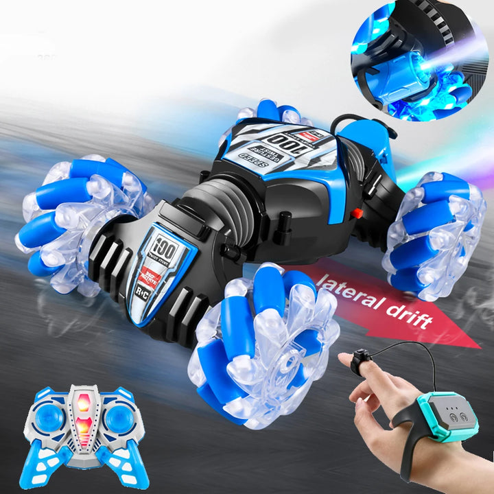 Remote Control Stunt Car - Gesture Sensing, 360° Drift, High-Speed with Spray Effect