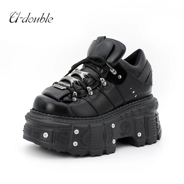 Punk Style Women's Lace-up Shoes with 6CM Platform Heels