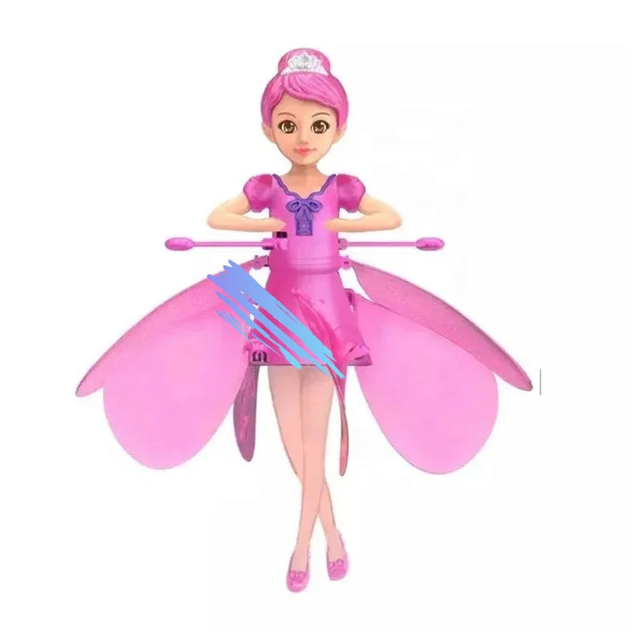 Dancing Flying Fairy Toy: Gesture-Induced, Luminous Helicopter for Kids