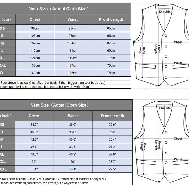 Elegant Men's Herringbone Suit Vest - V Neck Formal Waistcoat for Weddings & Tuxedos