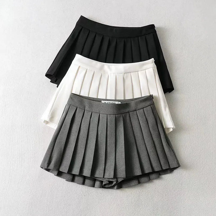 Sexy High Waist Pleated Skirts for Women